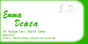 emma depta business card